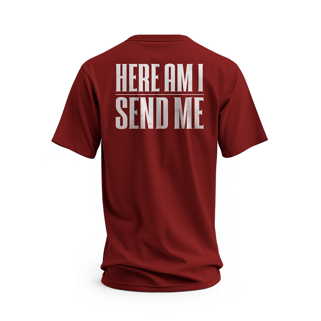 Men's Isaiah 6:8 Here am I Send Me Short Sleeve T-Shirt