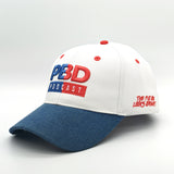 PBD Podcast Denim Brim White Snapback