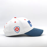 PBD Podcast Denim Brim White Snapback