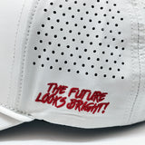 VT Flag Patch White Future Looks Bright Performance Snapback Hat