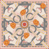 Future Looks Bright Radiant Lion Shield 100% Premium Silk Scarf 38" x 38"