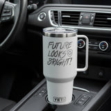 Future Looks Bright Valuetainment White YETI Rambler 42 oz Straw Mug