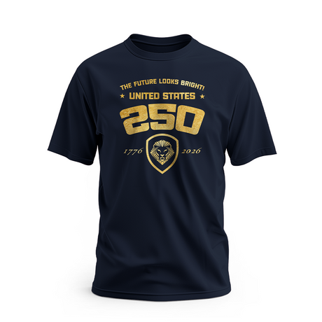 Future Looks Bright USA 250 Gold Short Sleeve T-Shirt