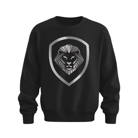 Valuetainment Black Raised Print Performance Crewneck Sweatshirt