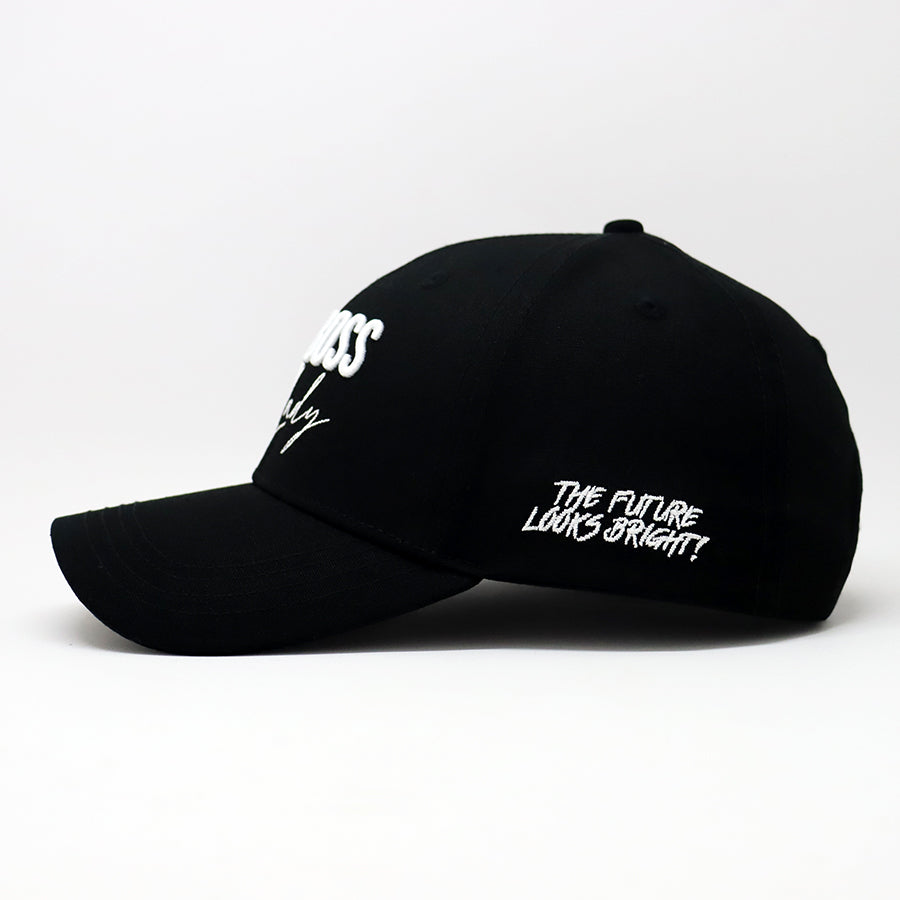 Future Looks Bright Boss Lady Black and White Snapback