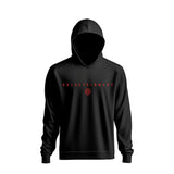 Valuetainment Black and Red Lion Shield Pullover Performance Hoodie