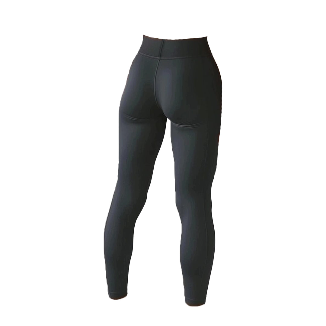 Women's Future Looks Bright Black and Gold High-Performance Leggings