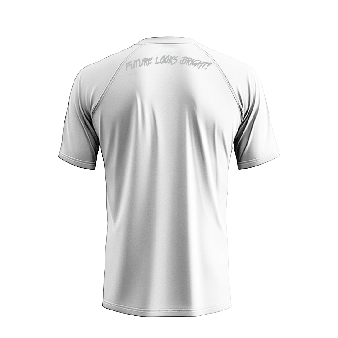 Future Looks Bright White Performance Short Sleeve T-Shirt