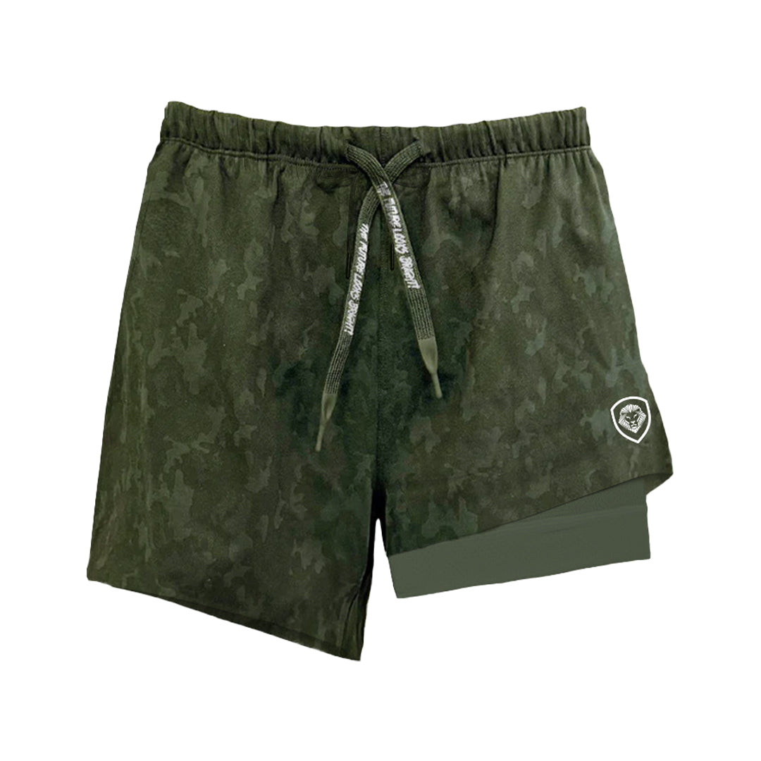 Men's Valuetainment Olive Green Premium Performance Compression Shorts