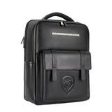 Valuetainment Embossed Lion Shield Premium Leather Backpack