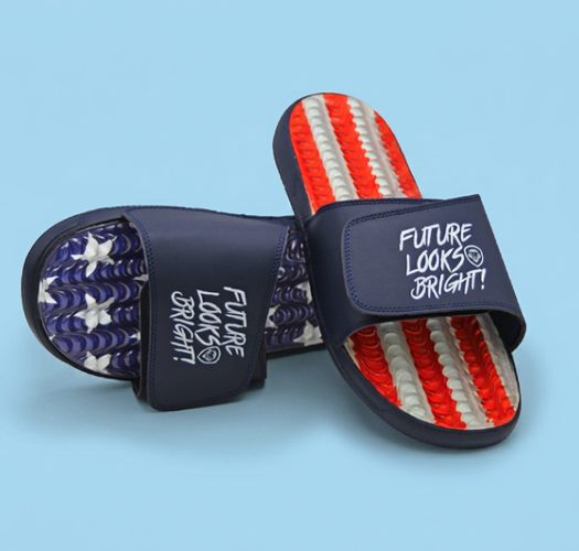 Future Looks Bright Americana Gel Comfort Slides
