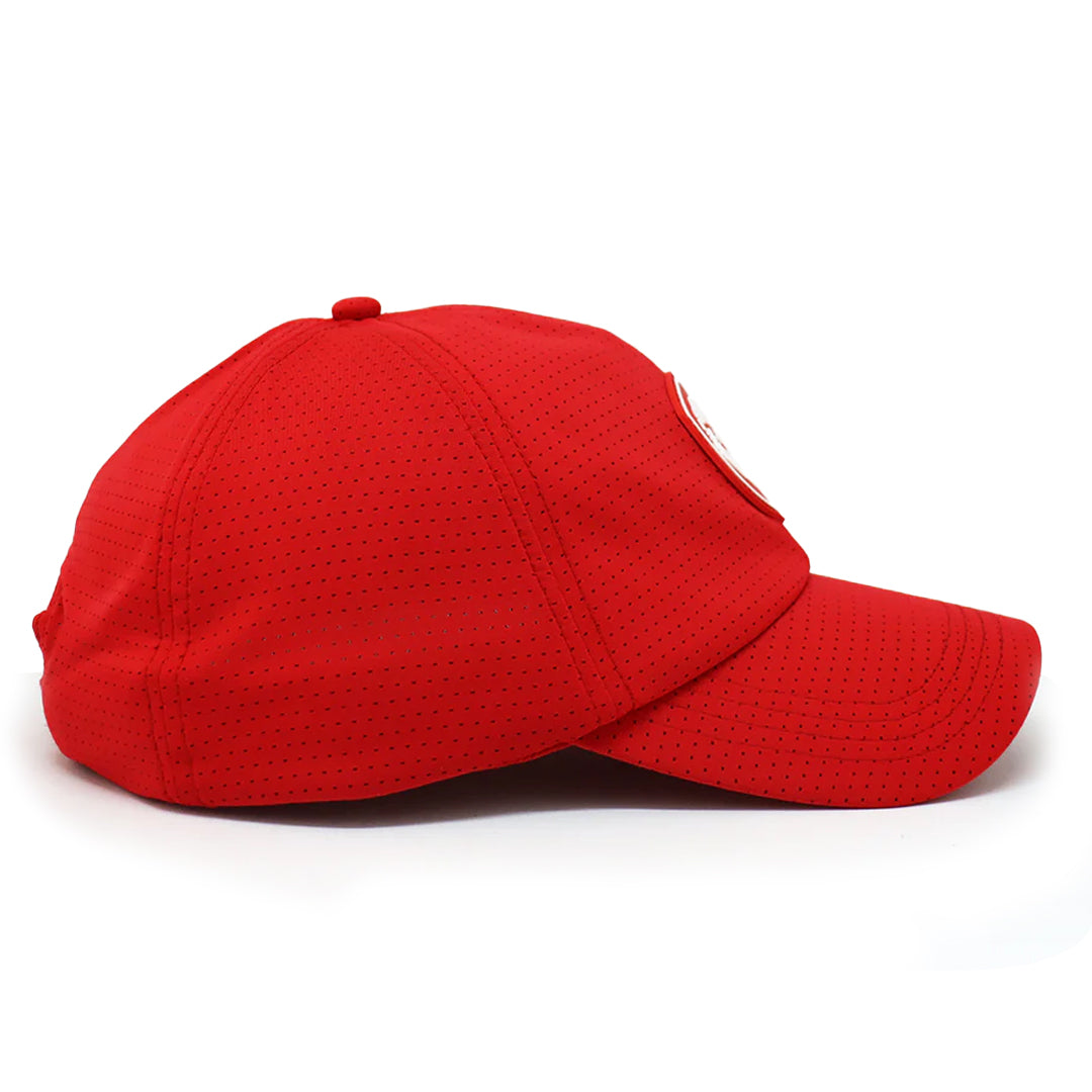 VT Shield Future Looks Bright Red Velcro Performance Perforated Hat