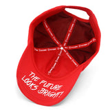 VT Shield Future Looks Bright Red Velcro Performance Perforated Hat