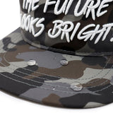 Future Looks Bright Light Brown Camo Flat Bill Waterproof perforated Snapback Hat
