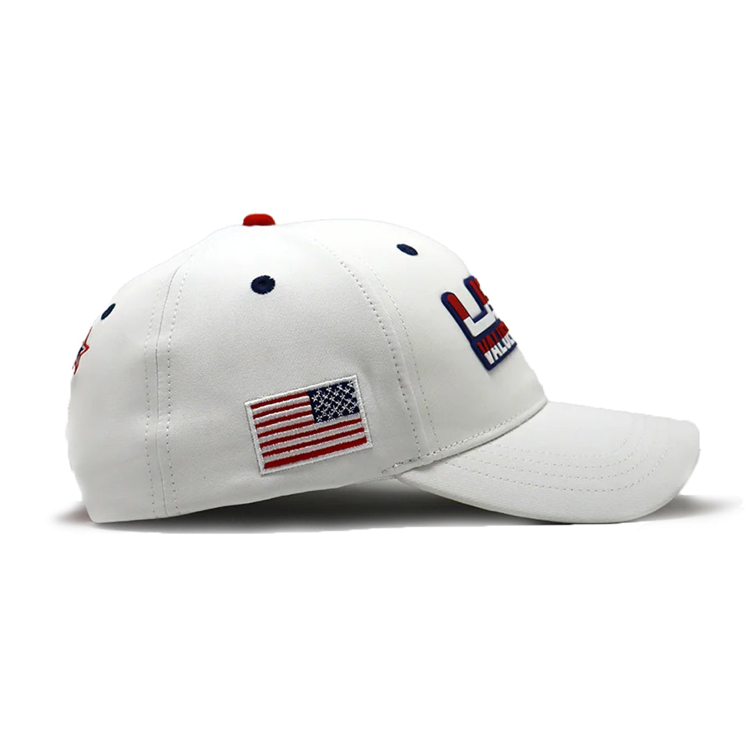 Future Looks Bright USA Valuetainment Rubber Patch White Snapback Hat