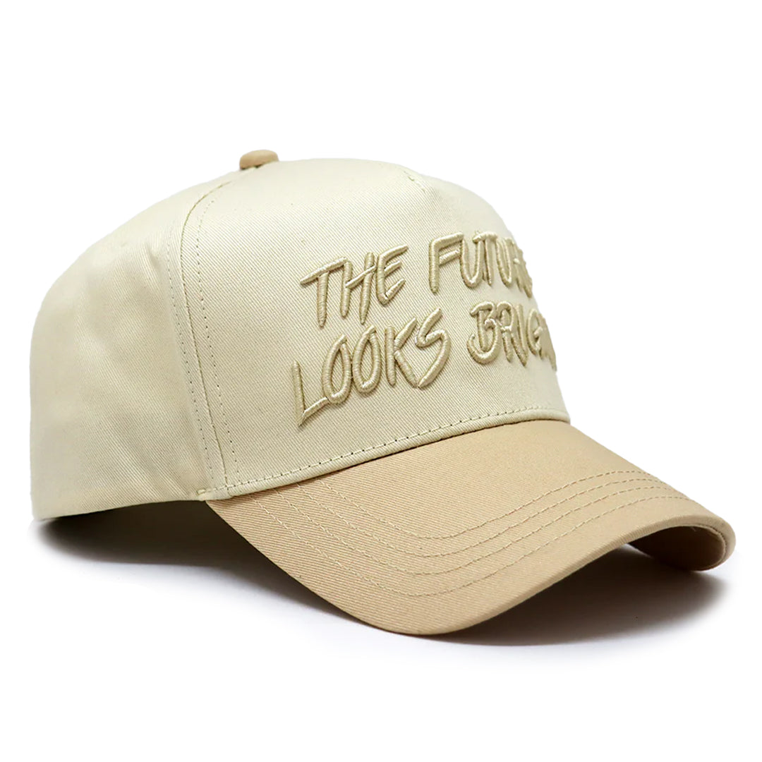 Future Looks Bright Beige Snapback hat