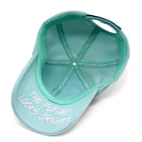 VT Shield Future Looks Bright Turquoise Velcro Performance Hat
