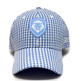 VT Shield Future Looks Bright Sky Blue Gingham Check Snapback Hat