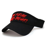 Future Looks Bright Black and Red Visor hat