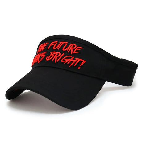 Future Looks Bright Black and Red Visor hat