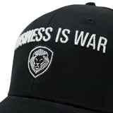 Business is War Silver and Black Snapback Hat