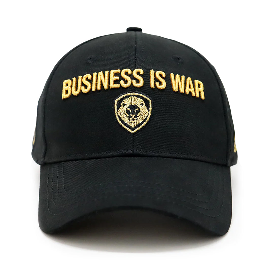 Business is War Gold and Black Snapback Hat