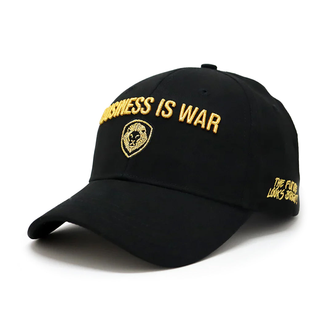 Business is War Gold and Black Snapback Hat