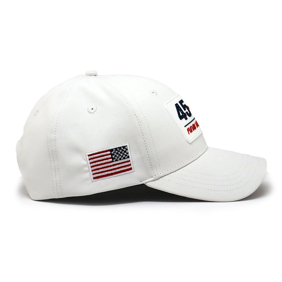 Future Looks Bright 45-47 Inauguration White Snapback Hat