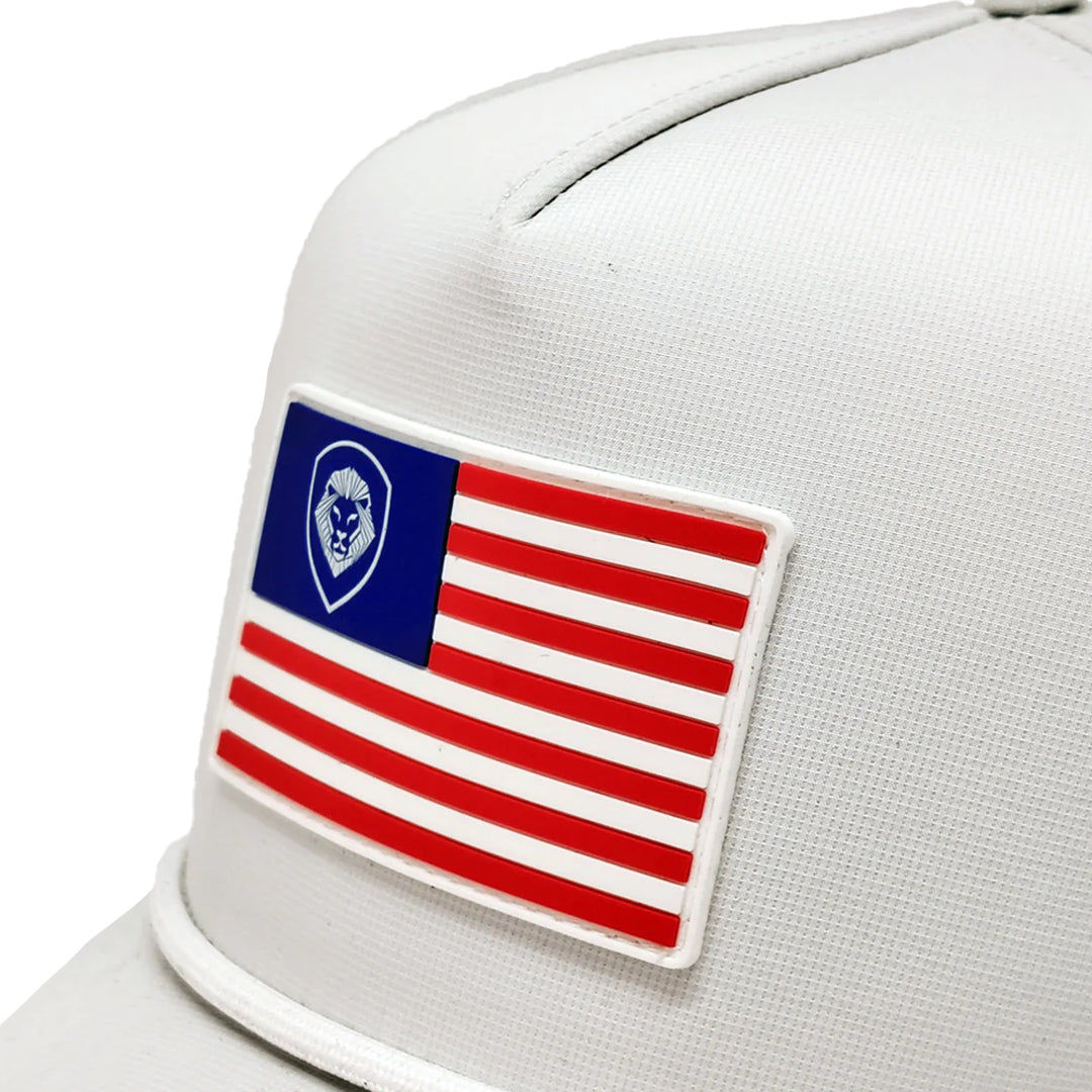 VT Flag Patch White Future Looks Bright Performance Snapback Hat
