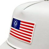 VT Flag Patch White Future Looks Bright Performance Snapback Hat