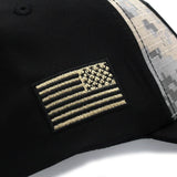 VT Shield Logo Future Looks Bright Grey Digital Camo Snapback Hat