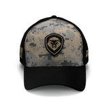 VT Shield Logo Future Looks Bright Grey Digital Camo Snapback Hat