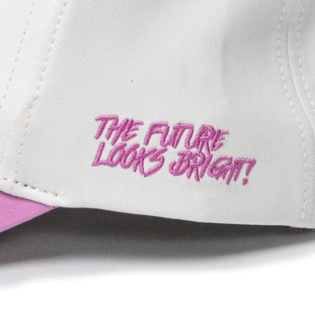 Women's VT Shield Logo Future Looks Bright Pink & White Snapback Hat