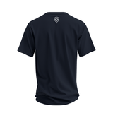 Future Looks Bright Premium Curved Hem Navy and White Short Sleeve T-Shirt