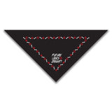Future Looks Bright Black Dog and Cat Bandanas