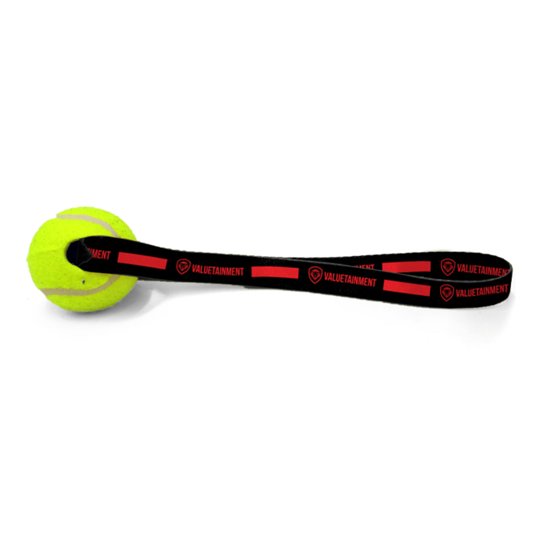 Valuetainment Lion Shield Dog Tennis Ball Sling Toy