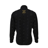 Future Looks Bright Royal Crest Allover Print Gold and Black 1/4 Zip Pullover