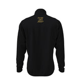 Future Looks Bright Royal Crest Black and Gold 1/4 Zip Pullover