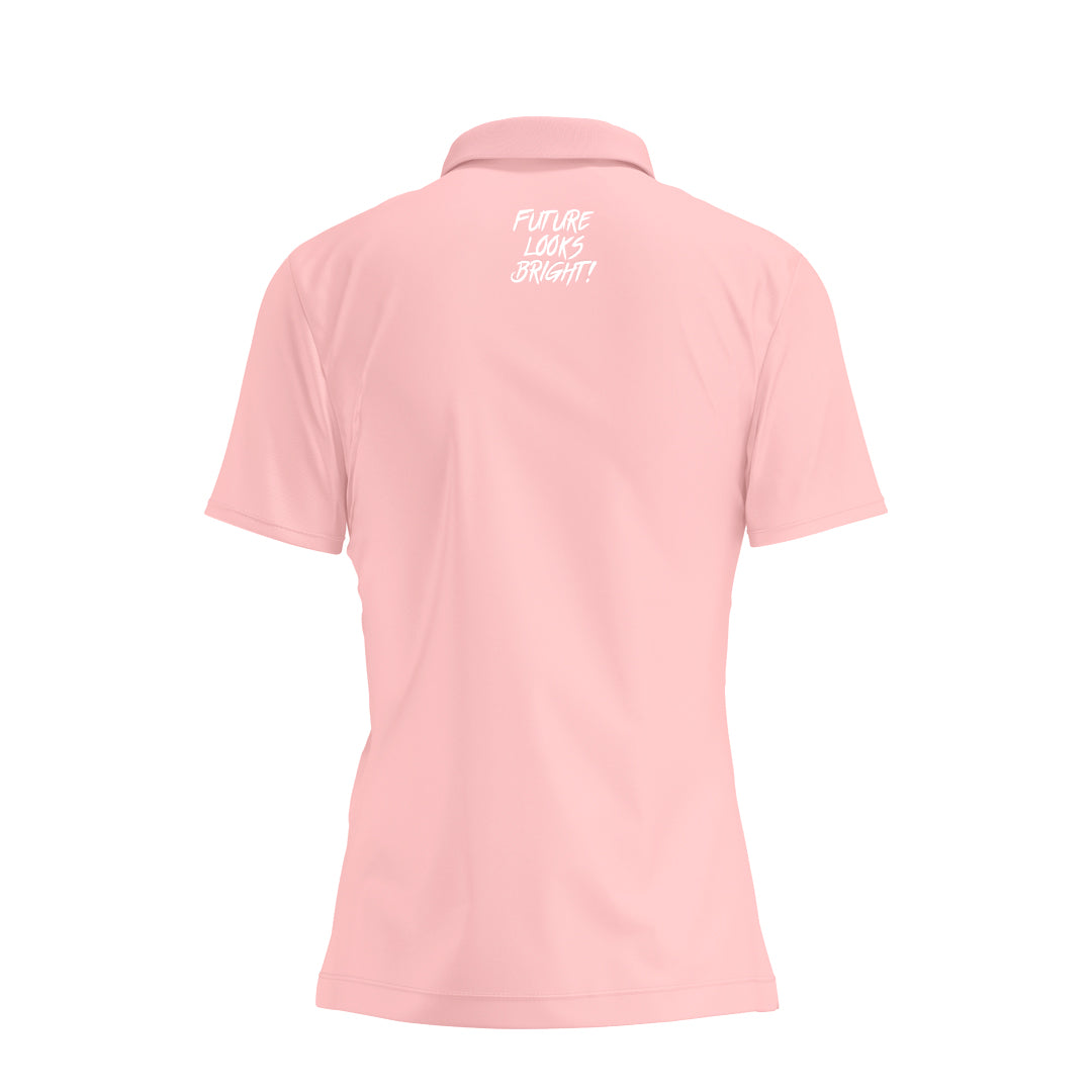 Women's Lion Shield Blush Performance Short Sleeve Polo