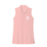Women's Future Looks Bright Solid Blush Performance Sleeveless Polo