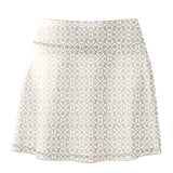 Women's Future Looks Bright Coconut Cream Lion Pattern Print Performance Skort