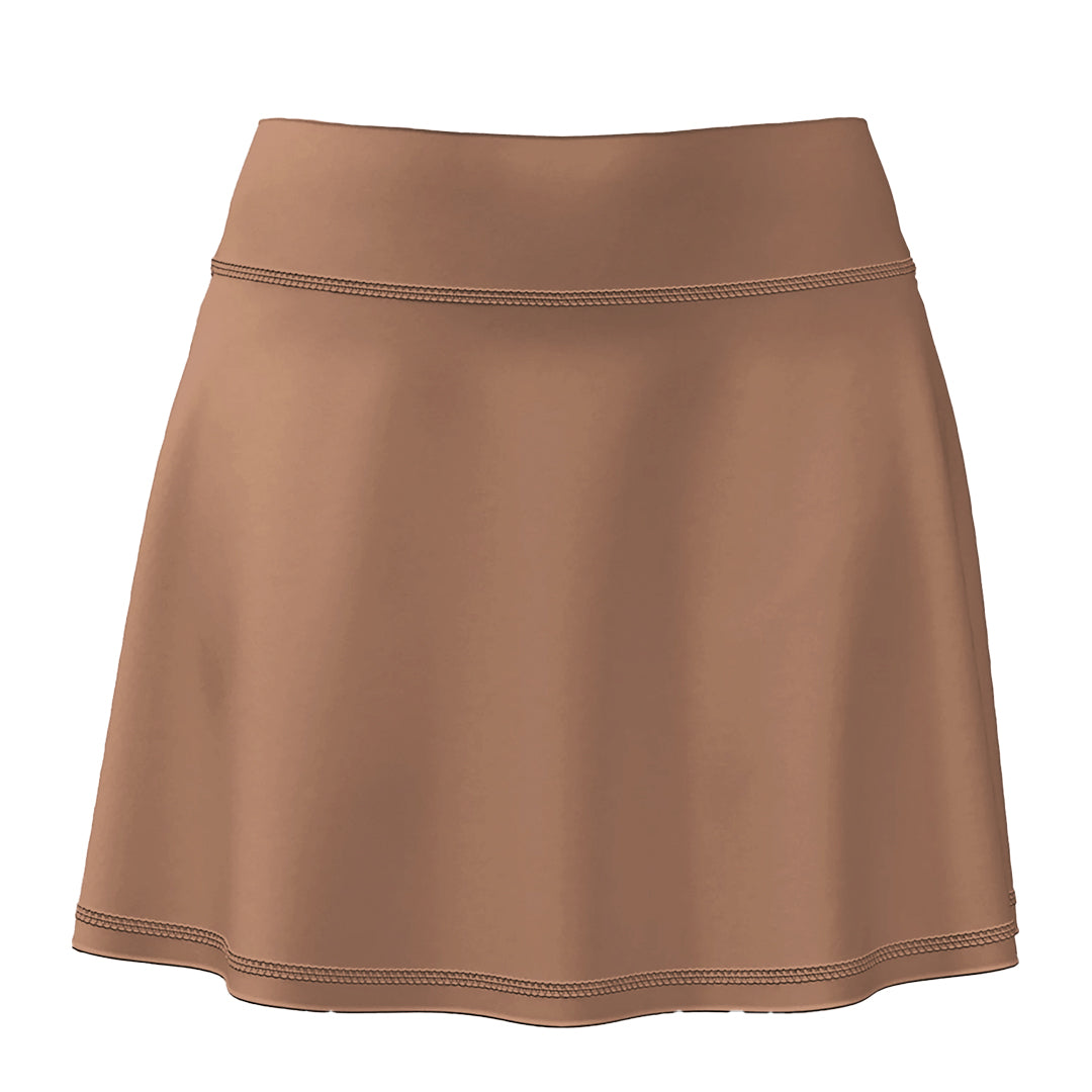 Women's Future Looks Bright Solid Mocha Mousse Performance Skort