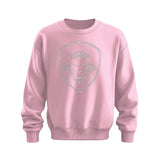 Women's Rhinestone Pink and Silver Valuetainment Performance Crewneck Sweatshirt