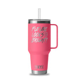 Future Looks Bright Valuetainment Pink YETI Rambler 42 oz Straw Mug