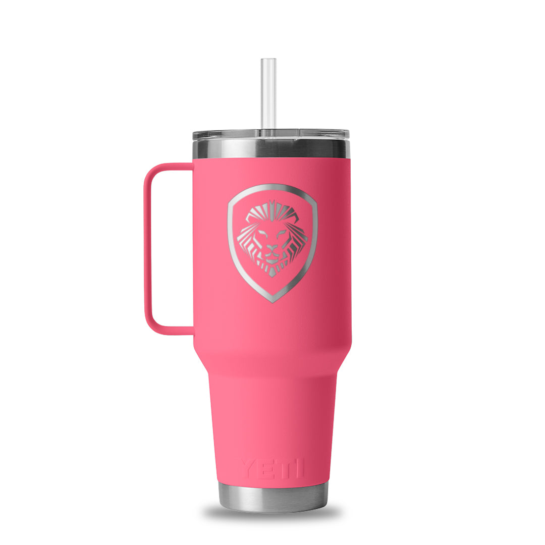 Future Looks Bright Valuetainment Pink YETI Rambler 42 oz Straw Mug