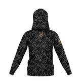 Lion Shield Charcoal Grey Performance Full Zip Hoodie