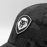 VT Shield Logo Future Looks Bright Black Camo Textured Snapback Hat