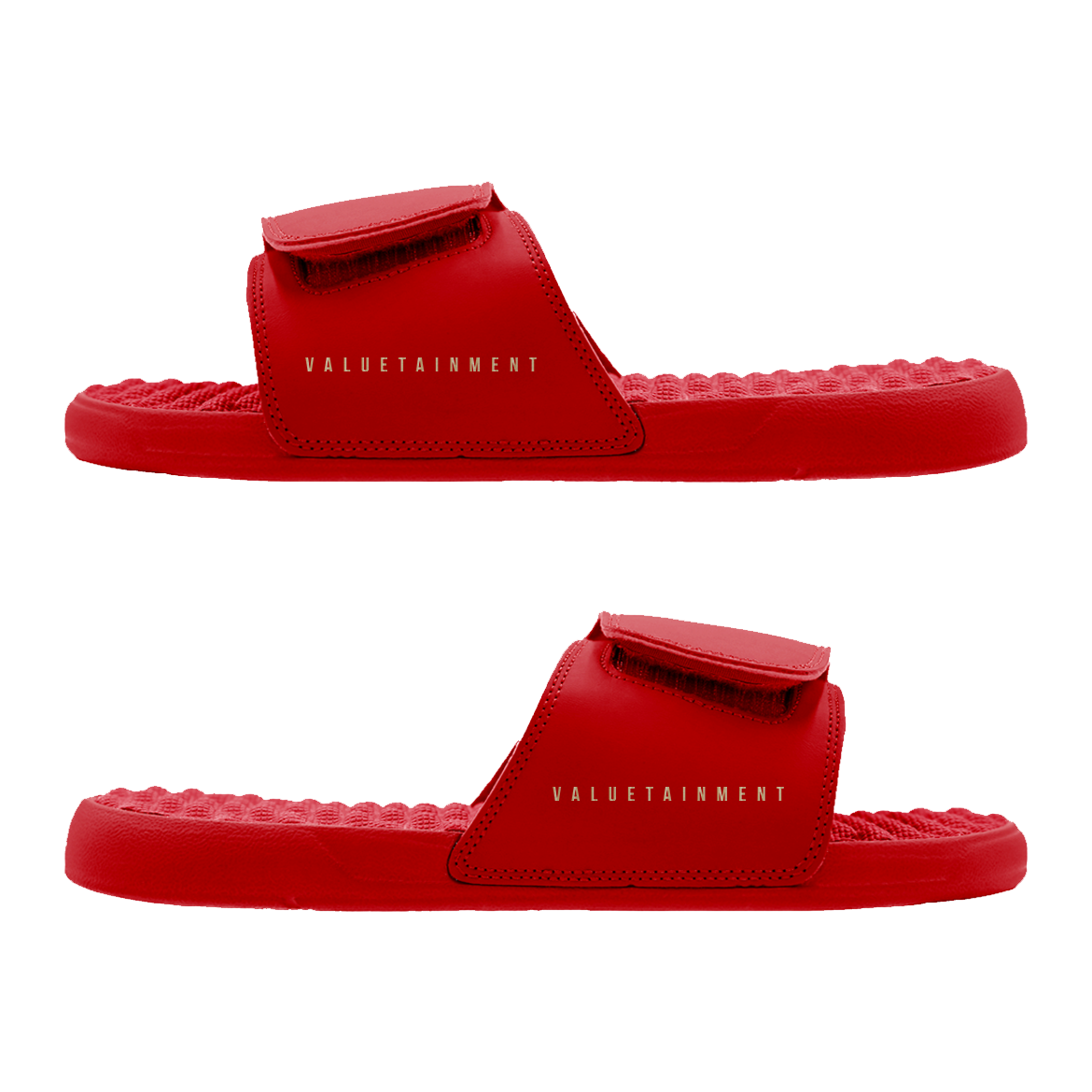Future Looks Bright Lion Legacy Red & Gold Comfort Slides