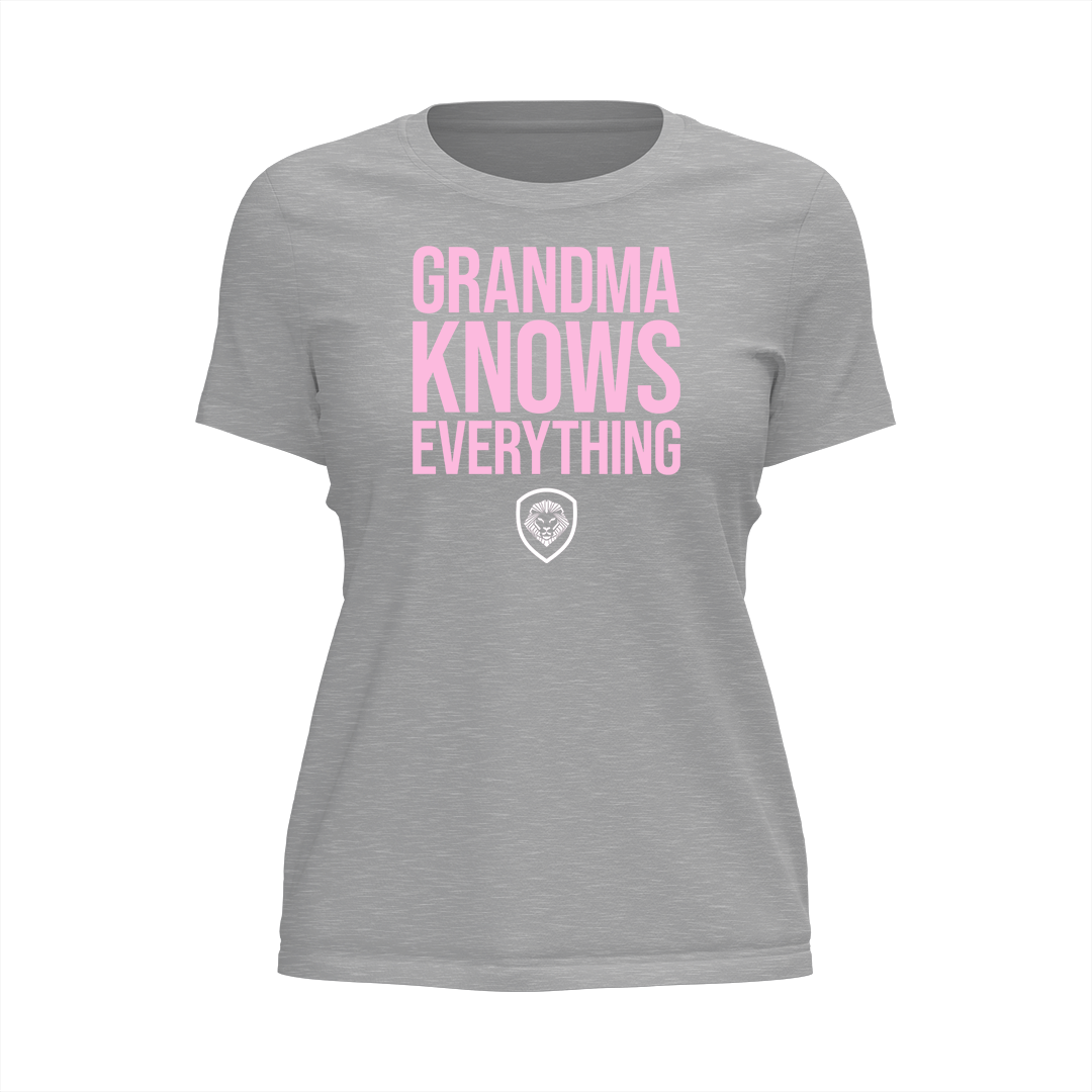 Grandma Knows Everything Grey shirt