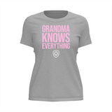 Grandma Knows Everything Grey shirt